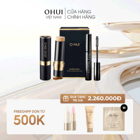 Bộ Kem Nền Dạng Thỏi Ohui Ultimate Stick Foundation 2pcs Set