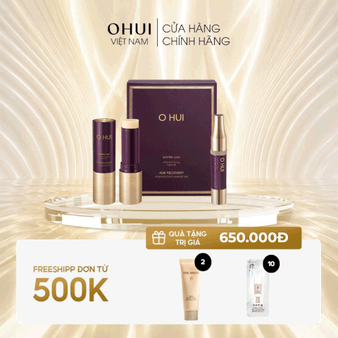 Thỏi Dưỡng Đa Năng Ohui Tím Ohui Age Recovery Ampoule Balm Special Set