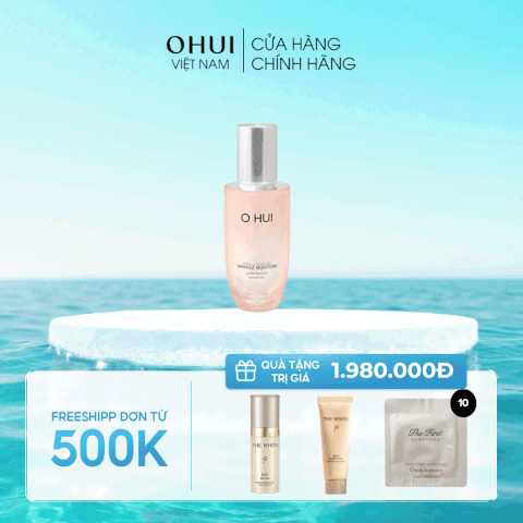 Tinh chất dưỡng ẩm OHUI Miracle Moisture Pink Barrier Essence