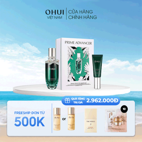Bộ Tinh Chất Chống Lõa Hóa OHUI Prime Advancer Ampoule Serum Special Set
