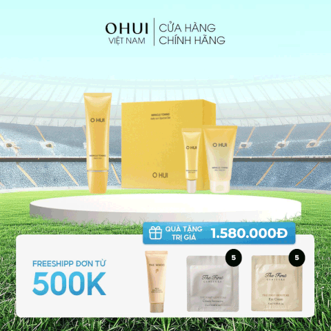 Bộ Kem Chống Nắng Bật Tone Ohui Miracle Daily Sun 50ml