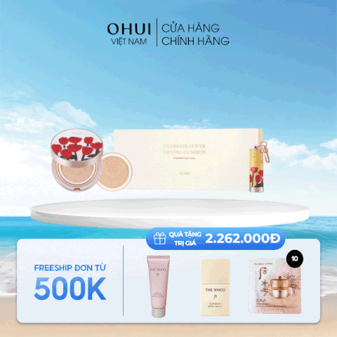 Bộ Phấn Nước Ohui Ultimate Cover Lifting Cushion Limited Special Set