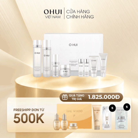 Bộ Dưỡng Trắng Da Căng Mịn Ohui Extreme White 4pcs Special Set