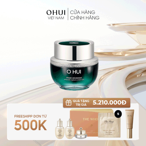 Kem dưỡng ngăn ngừa nếp nhăn OHUI Prime Advancer Ampoule Capture Cream