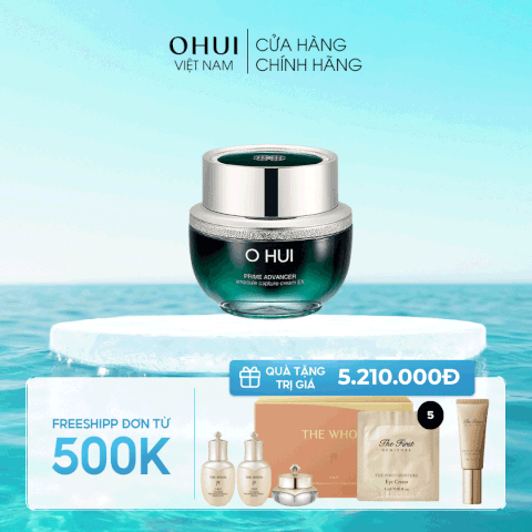 Kem dưỡng ngăn ngừa nếp nhăn OHUI Prime Advancer Ampoule Capture Cream