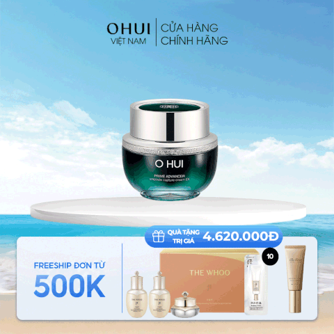 Kem dưỡng ngăn ngừa nếp nhăn OHUI Prime Advancer Ampoule Capture Cream