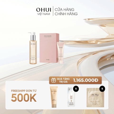 Bộ Dầu Tẩy Trang OHUI Miracle Moisture Cleansing Oil Set