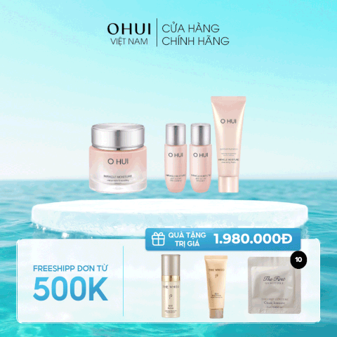 Bộ Kem Dưỡng Ẩm Ohui Miracle Moisture Ceramide Cream