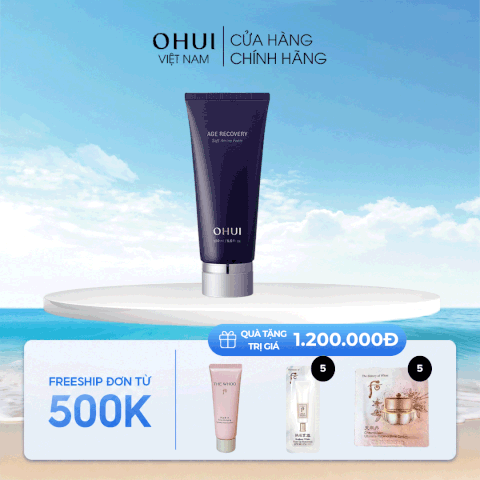 Sữa rửa mặt cải thiện nếp nhăn Ohui Age Recovery Foam Cleanser