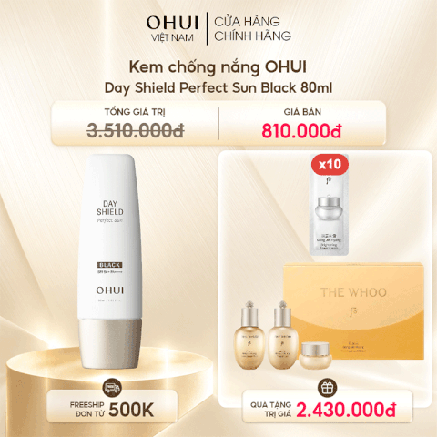 Kem chống nắng kiểm soát dầu OHUI Day Shield Perfect Sun Black