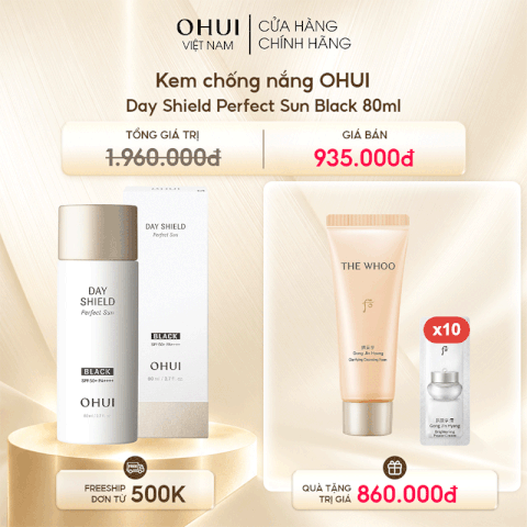 Kem chống nắng kiểm soát dầu OHUI Day Shield Perfect Sun Black
