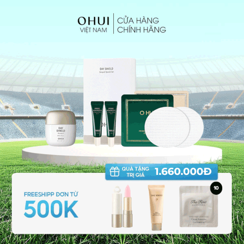 Bộ kem chống nắng dạng sữa Ohui Day Shield Sunquid 3pcs Set