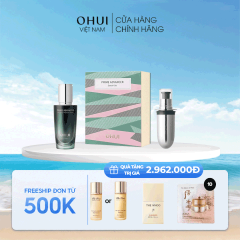 Bộ Tinh Chất Ohui Prime Advancer De Aging Ampoule Serum 2pcs Set