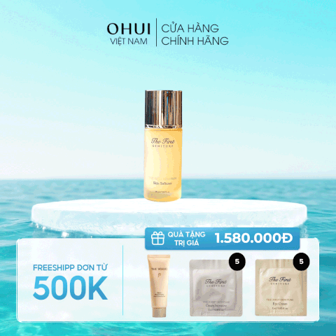 Nước cân bằng chống lão hóa da tái sinh da OHUI The First Geniture Skin Softener 60ml