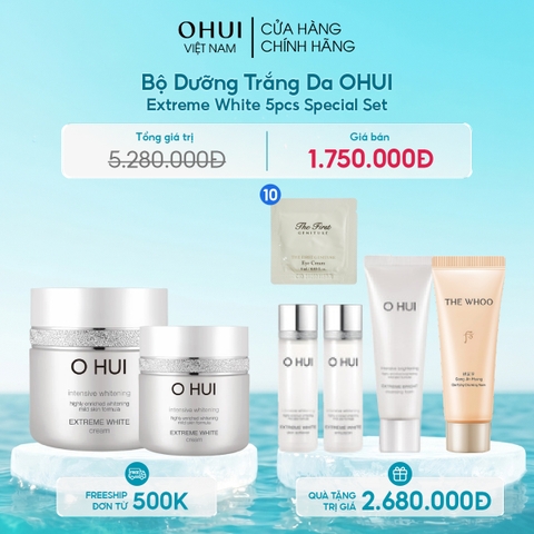 Bộ Dưỡng Da Ohui Extreme White 5pcs Special Set
