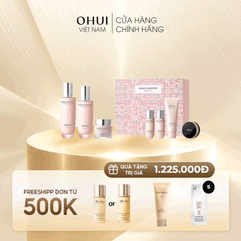 Bộ Dưỡng Da Ohui Miracle Moisture 3pcs Special Set