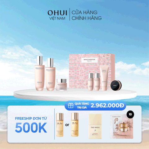 Bộ Dưỡng Da Ohui Miracle Moisture 3pcs Special Set