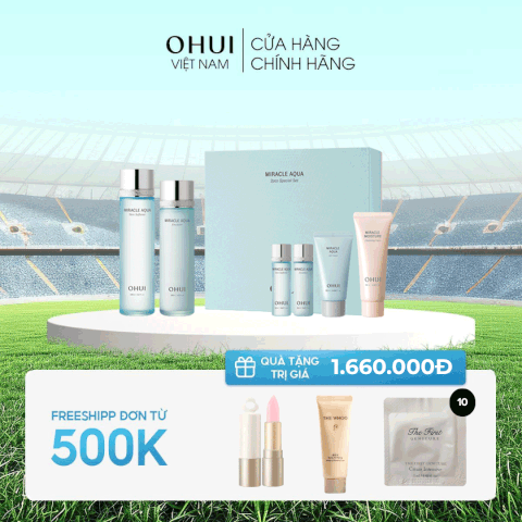 Bộ Kem Dưỡng Da Cấp Ẩm Ohui Miracle Aqua 2pcs