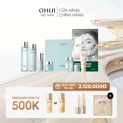 Bộ Sản Phẩm Dưỡng Da Cấp Ẩm Ohui Miracle Aqua Special Set