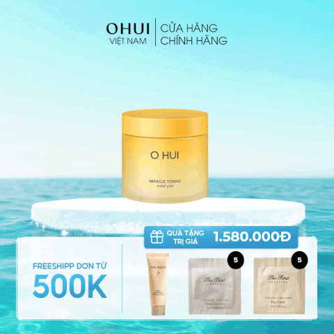 Bông dưỡng đa năng OHUI Miracle Toning Water Pad