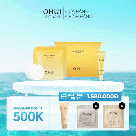 Bộ Dưỡng Da OHUI Miracle Toning 2 Step Kit