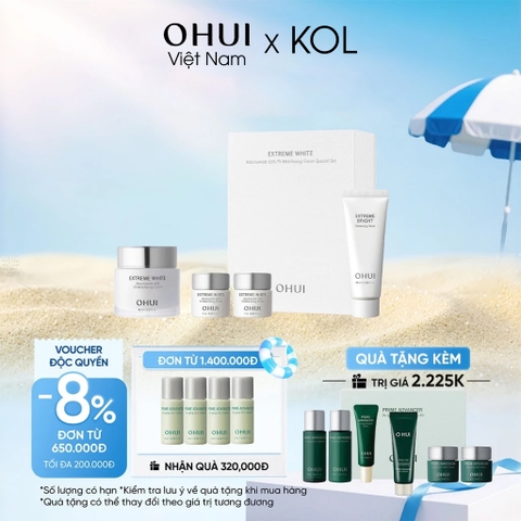 [KOL x OHUI] Bộ Dưỡng Da Ohui Extreme White MelaToning Cream Special Set