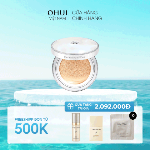 Cushion trang điểm dưỡng trắng Gongjinhyang Seol Radiant White Moisture Cushion Foundation SPF50+,PA+++