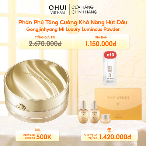 Phấn Phủ Tăng Cường Khả Năng Hút Dầu Gongjinhyang Mi Luxury Luminous Powder