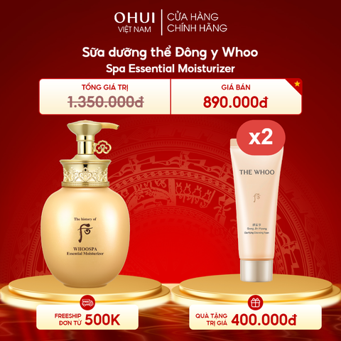 Sữa dưỡng thể Đông y WhooSpa Essential Moisturizer