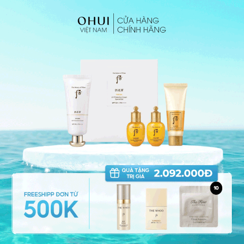 Bộ Kem Chống Nắng Whoo Gongjinhyang Fresh Sun Cream SPF50+/PA++++