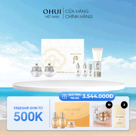 Set Cao Làm Mờ Nám Whoo Gongjinhyang Seol Radiant White Ultimate Corrector 2pcs Special Set