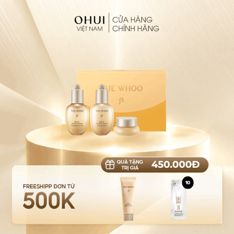 Bộ Dưỡng Da Whoo Gongjinhyang 3PCS Mini