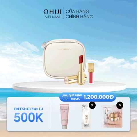 Bộ Son Dưỡng Môi Đông Y Whoo Glow Lip Balm Special Set Winered
