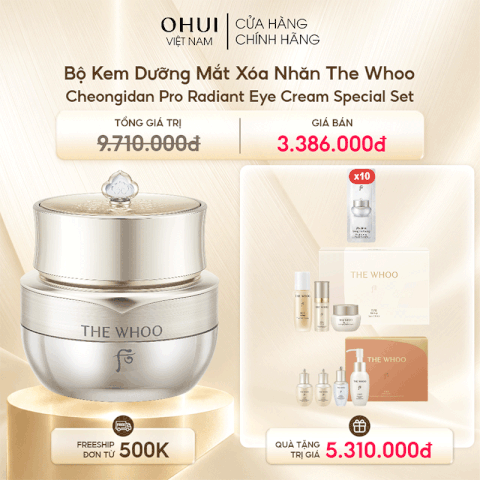 Bộ Kem Dưỡng Mắt Xóa Nhăn Cheongidan Pro Radiant Eye Cream Special Set