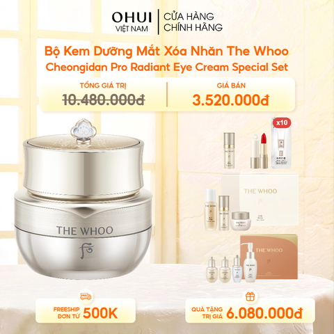 Bộ Kem Dưỡng Mắt Xóa Nhăn Cheongidan Pro Radiant Eye Cream Special Set