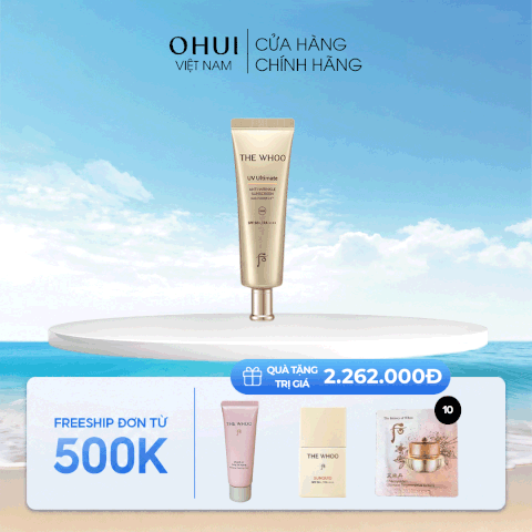 Kem chống nắng Whoo Vàng Anti Wrinkle Sunscreen NAD Power