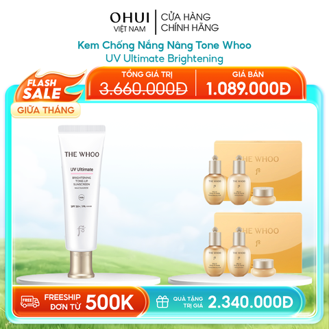 Kem Chống Nắng Nâng Tone Whoo UV Ultimate Brightening