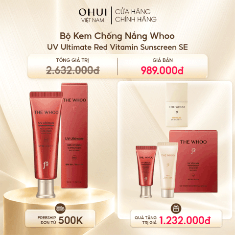 Bộ Kem Chống Nắng Whoo Đỏ UV Ultimate Red Vitamin Sunscreen SE