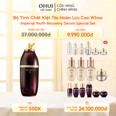Bộ Tinh Chất Kiệt Tác Hoàn Lưu Cao Whoo Imperial Youth Recovery Serum Special Set