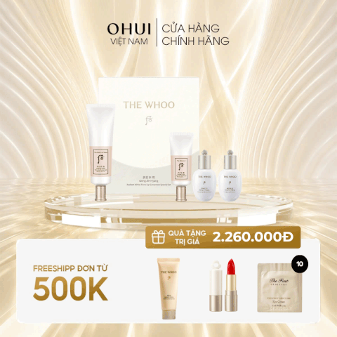 Bộ Kem chống nắng Whoo nâng tông Gongjinhyang Seol Radiant White Tone Up Sunscreen