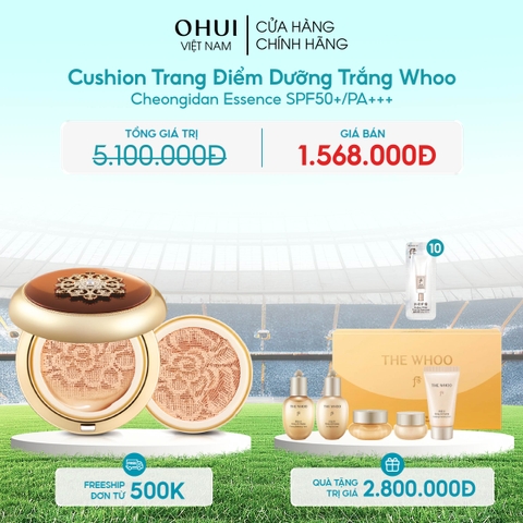 Cushion Trang Điểm Dưỡng Trắng Whoo Cheongidan Essence SPF50+/PA+++