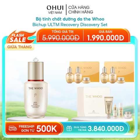 Bộ Tinh chất Trẻ Hóa Whoo Bichup Ultimate Recovery Discovery Set