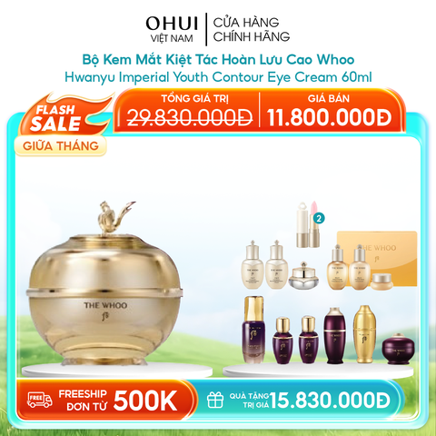 Bộ Kem Mắt Kiệt Tác Hoàn Lưu Cao Whoo Hwanyu Imperial Youth Contour Eye Cream 60ml