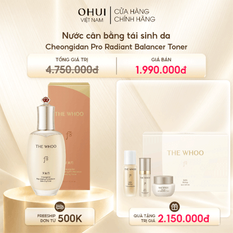 Nước cân bằng tái sinh da Cheongidan Pro Radiant Balancer Toner