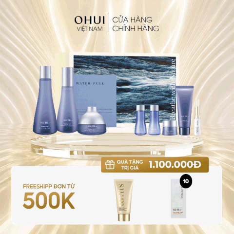 Bộ Dưỡng Da Sum37 Water-full 3pcs Breath With Nature Y23