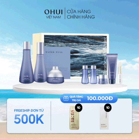 Bộ Dưỡng Da Sum37 Water-full 3pcs Breath With Nature Y23