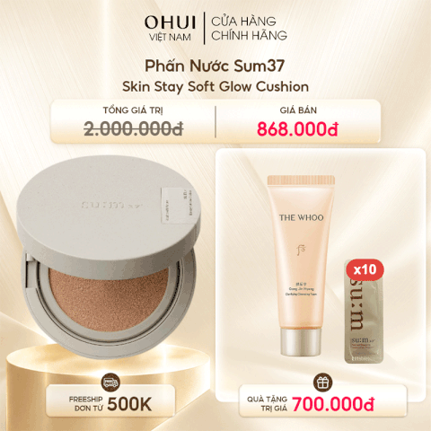 Phấn Nước Sum37 Skin Stay Soft Glow Cushion