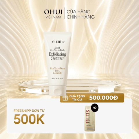 Sữa Rửa Mặt Chiết Xuất Gạo Sum37 Micro Active Secret Rice Nuruk Daily Exfoliati Cleanser