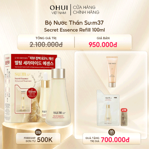 Bộ Nước Thần Su:m37 Secret Essence Refill 100ml