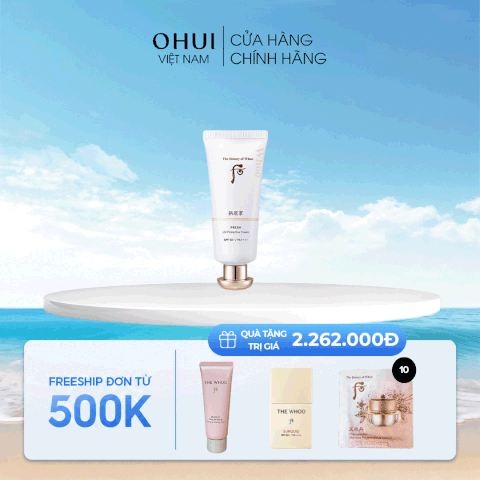 Kem chống nắng cho da nhạy cảm Gongjinhyang Fresh Sun Cream SPF50+/PA++++
